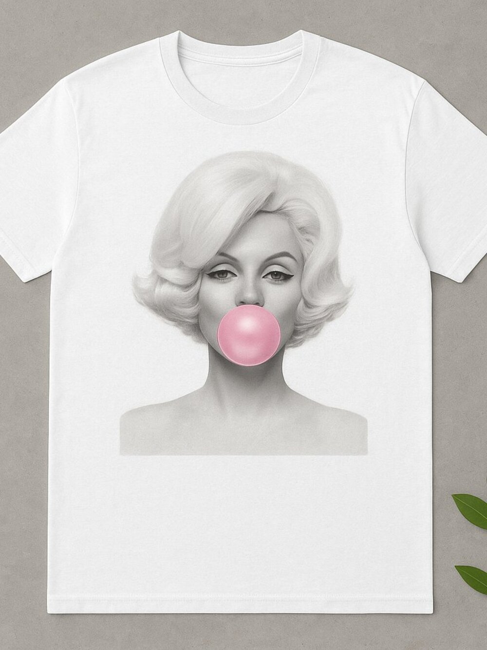 Marilyn Monroe Bubblegum Graphic T-Shirt | Retro Pop Art Tee |